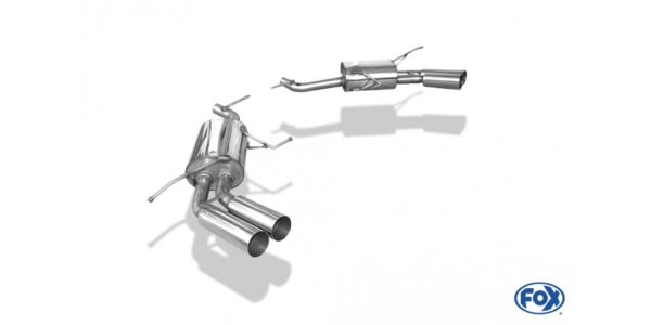 FOX Endschalldämpfer 2x76 Typ 10 - Mercedes GL-Klasse X164