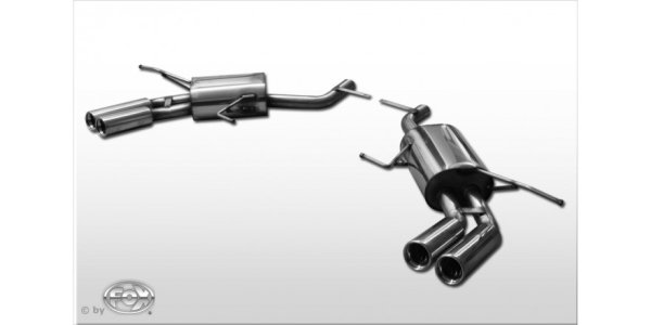 FOX final silencer right/left - 2x76 Typ 13 right/left - Mercedes GL-Class X164