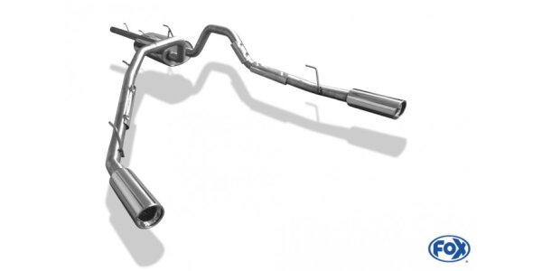 FOX Halbanlage ab Kat 1x100 Typ 17 - 10-18 Dodge RAM 1500 Facelift