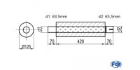 FOX Uni-Silencer around with Nozzle - completion 390...