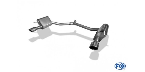 FOX final silencer right/left - 1x115x85 Typ 32 right/left - Mercedes E-Class W212 4-Cylinder