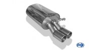 FOX final silencer Ø70mm - 2x80 Typ 12 - Mercedes E-Class W124 Notchback