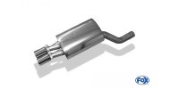 FOX final silencer Ø70mm - 2x80 Typ 12 - Mercedes E-Class W124 Notchback