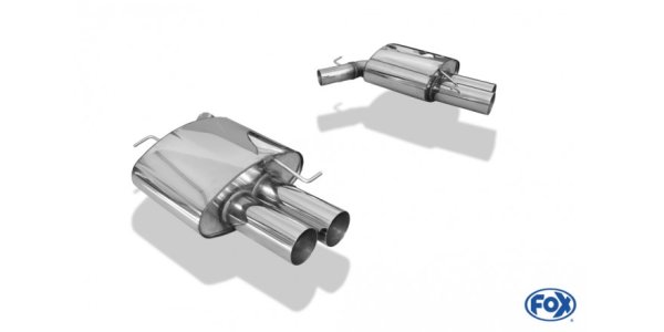 FOX final silencer right/left - 2x90 Typ 10 right/left - BMW F10 535d