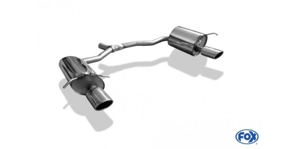 FOX Final Silencer 115x85 Typ 32 - Mercedes E-Class Cabrio A207 4-Cylinder