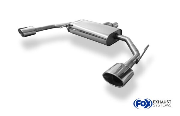 FOX Endschalldämpfer 140x90 Typ 44 - Opel Signum Sportheck