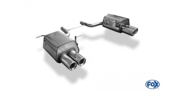 FOX Endschalldämpfer rechts/links - 2x90 Typ 13 rechts/links - Mercedes SLK 172