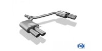 FOX Final Silencer double flow incl. Y-adapter pipe Ø55mm inside 2x88x74 Typ 32 - Audi A4 B8 Limousine/Avant (+S-Line)