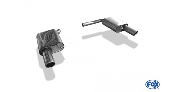 FOX Endschalldämpfer 1x90 Typ 16 - Audi Q5 8R quattro