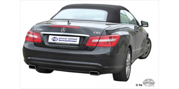 FOX Endschalldämpfer 145x65 Typ 59 - Mercedes E-Klasse Cabrio A207 6-Zylinder