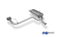 FOX Endschalldämpfer einflutig auf original MSD 2x76 Typ 10 - BMW E46 320/323/328
