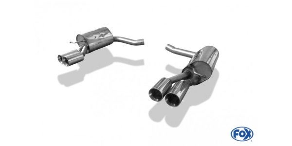 FOX final silencer right/left 63,5mm - 2x90 Typ 25 right/left - Mercedes CLS W218