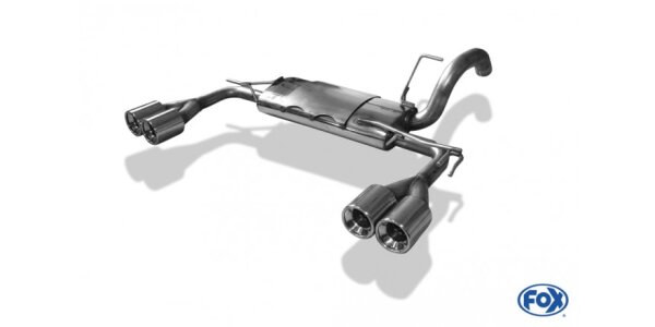 FOX Final Silencer exit 2x90 Typ 13 - Mitsubishi Colt Z30 5-Door