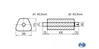 FOX Uni-Schalldämpfer Trapezoid mit Stutzen -...