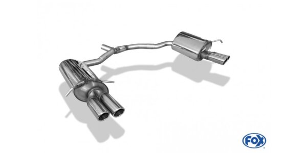FOX Final Silencer 2x70 Typ 16 - Mercedes E-Class Cabrio A207 4-Cylinder