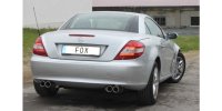 FOX final silencer right/left - 2x90 Typ 13 right/left - Mercedes SLK 171 4/6-Cylinder