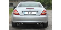 FOX final silencer right/left - 2x90 Typ 13 right/left - Mercedes SLK 171 4/6-Cylinder