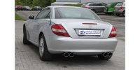 FOX final silencer right/left - 2x115x85 Typ 32 right/left - Mercedes SLK 171 4/6-Cylinder