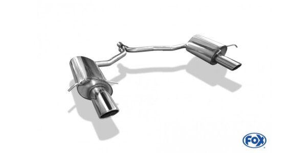 FOX Endschalldämpfer 1x115x85 Typ 32 - Mercedes E-Klasse Coupe C207 4-Zylinder