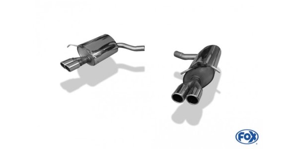 FOX final silencer right/left - 2x70 Typ 16 right/left - Mercedes E-Class Coupe C207 6-Cylinder