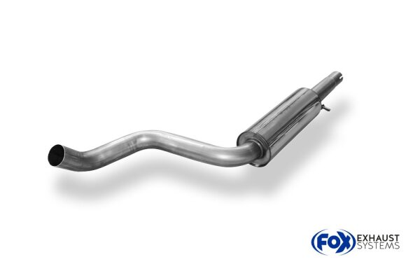 FOX Front Silencer Ø63,5mm - Audi A3 8L / VW Beetle / VW Golf 4