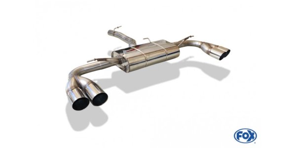 FOX Endschalldämpfer quer Ausgang rechts/links - 2x90 Typ 14 rechts/links - BMW X3 F25