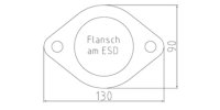 FOX Endschalldämpfer Sidepipe, Ausgang rechts und links am Fahrzeug - 2x90 Typ 16 rechts/links - 11-16 Ford Ranger 4x4 Doppelkabine