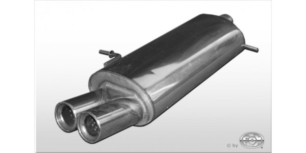 FOX final silencer - 2x80 Typ 13 - VW Sharan 7M 1,9L TDI 96kW