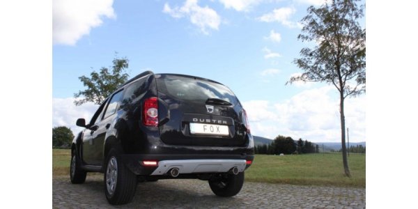 FOX Endschalldämpfer rechts/links - 1x90 Typ 12 rechts/links - Dacia Duster 4x2 (FWD)