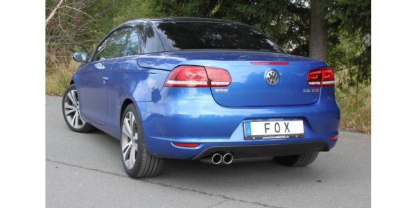 FOX final silencer one-sided - 2x80 Typ 16 - VW EOS 1F Facelift 2.0L