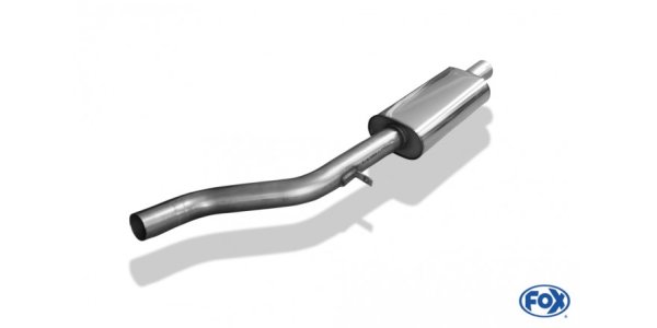 FOX front silencer Ø63,5mm - Renault Clio III Sport