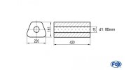 FOX Uni-Silencer Trapezoid w/o Nozzle - completion 644...