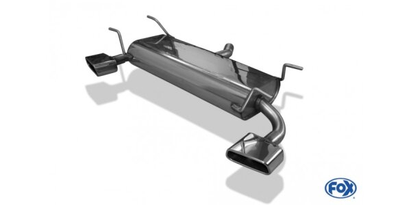 FOX Final Silencer across exit 145x65 Typ 59 - Subaru XV G4