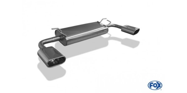 FOX Endschalldämpfer quer 160x80 Typ 52 - Suzuki Grand Vitara JT 5-Türer