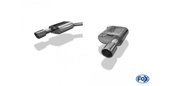 FOX Endschalldämpfer rechts/links - 1x100 Typ 16 rechts/links - Audi A6 4G 3,0 TFSI