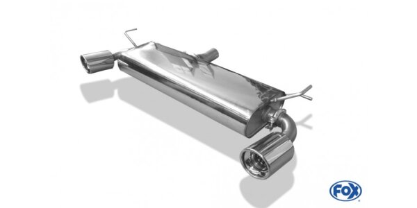 FOX Final Silencer across exit 1x100 Typ 17 - Renault Koleos Diesel