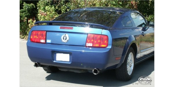 FOX final silencer right/left with Y-connecting tube - 1x100 Typ 25 right/left - Ford Mustang Coupe