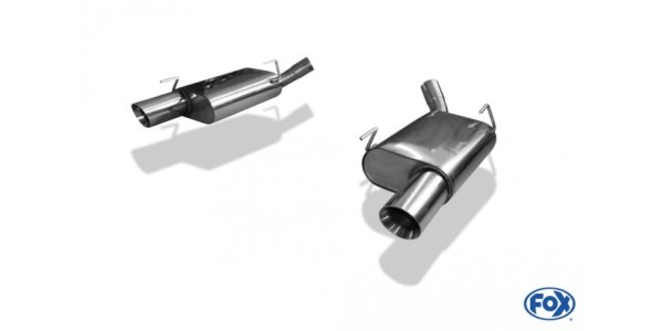 FOX final silencer right/left - 1x100 Typ 25 right/left - Ford Mustang GT Coupe