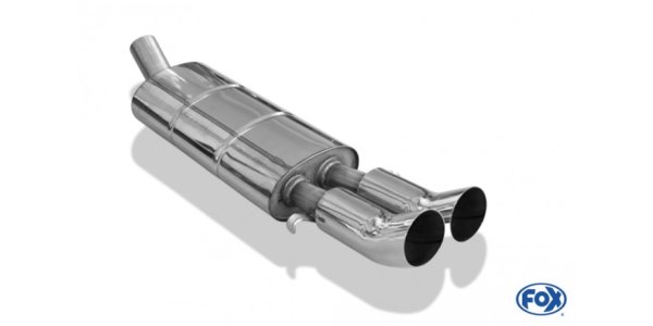 FOX final silencer - 2x76 Typ 18 - Audi 80/90 - Typ 89/B3 Limousine/Coupe/80 B4 Cabrio