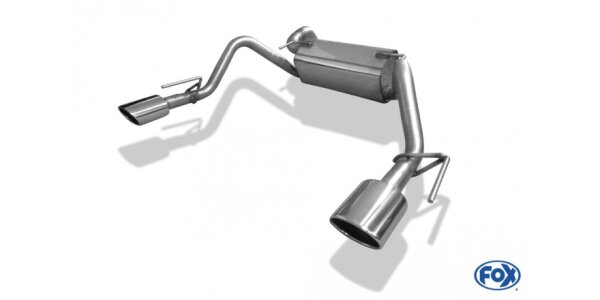 FOX Final Silencer across exit 115x85 Typ 32 - Opel Astra J Limousine