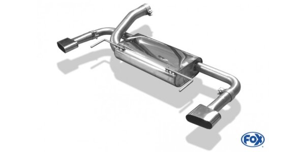 FOX Final Silencer exit with invisible tailpipes (exhaust flows from original tailpipes) - Opel Astra J OPC