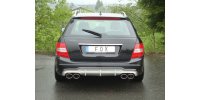 FOX final silencer right/left - 2x115x85 Typ 32 right/left - Mercedes C-Class 6-Cylinder W204/S204 AMG-Package/C63 inserts