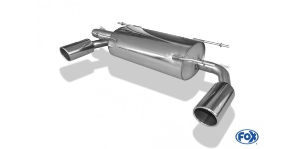 FOX Endschalldämpfer quer 1x100 Typ 16 - Subaru BRZ / Toyota GT86