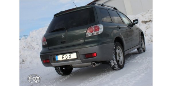 FOX Endschalldämpfer - 115x85 Typ 33 - Mitsubishi Outlander (4WD)