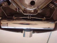 FOX Endschalldämpfer mittig 140x90 Typ 32 - 99+ Porsche Boxster 986