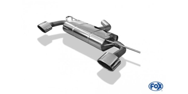 FOX Endschalldämpfer Ausgang rechts/links - 129x106 Typ 32 rechts/links - VW Scirocco 13
