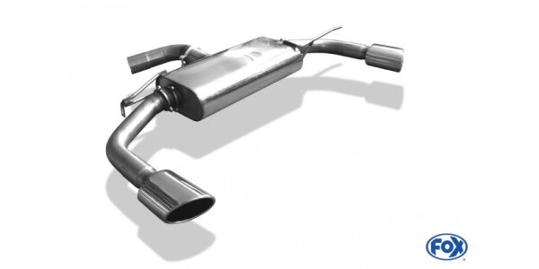 FOX Final Silencer exit 115x85 Typ 32 - VW Scirocco 13 R-Heck