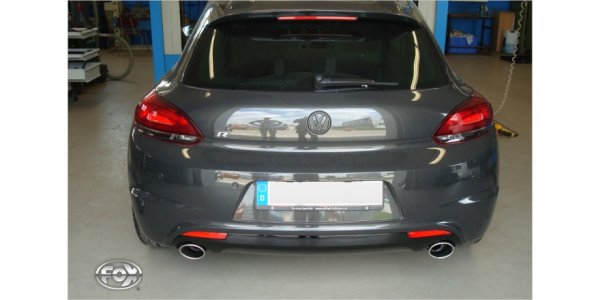 FOX Endschalldämpfer Ausgang rechts/links - 115x85 Typ 32 rechts/links - VW Scirocco 13 R-Heck