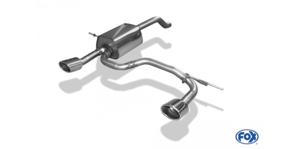 FOX Endschalldämpfer Ausgang rechts/links - 115x85 Typ 32 rechts/links - Renault Clio IV