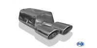 FOX final silencer one-sided Ø70mm - 2x115x85 Typ 32 - Mercedes CLK 209